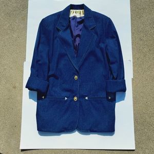 Vintage Brett Harrison Denim Blazer sz 8